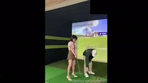 스크린골프장에서