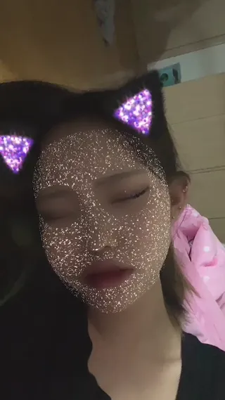 헬로키티 이불 자위녀 2